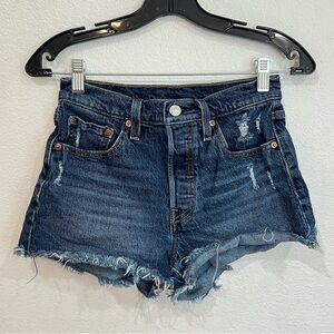 Levi's Dark Blue Jean Shorts